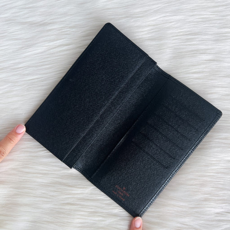 Louis Vuitton Black Leather Epi Classic Fold Unisex Wallet