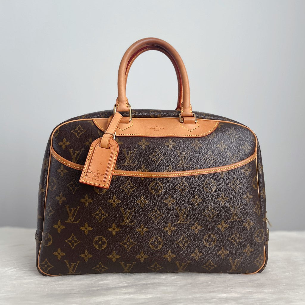 Louis Vuitton Signature Monogram Deauville Tote Excellent