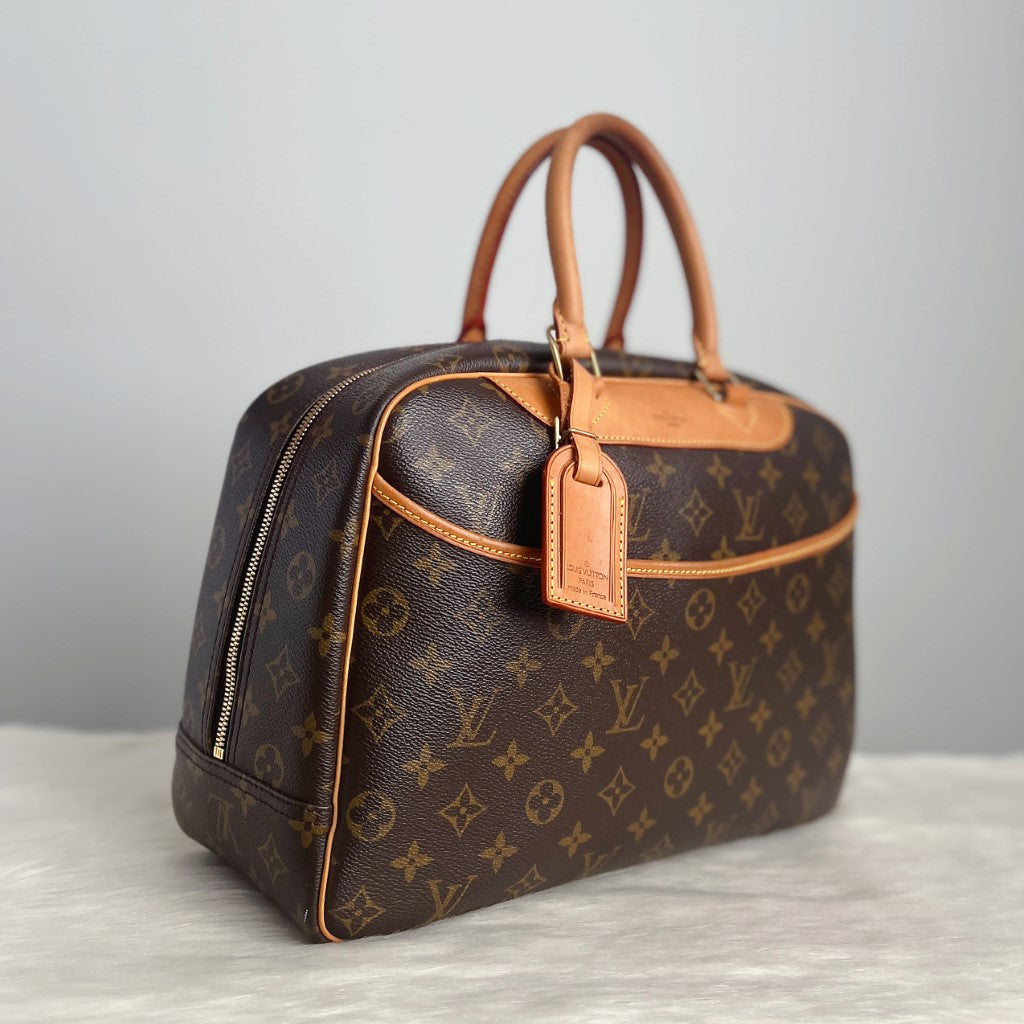 Louis Vuitton Signature Monogram Deauville Tote Excellent