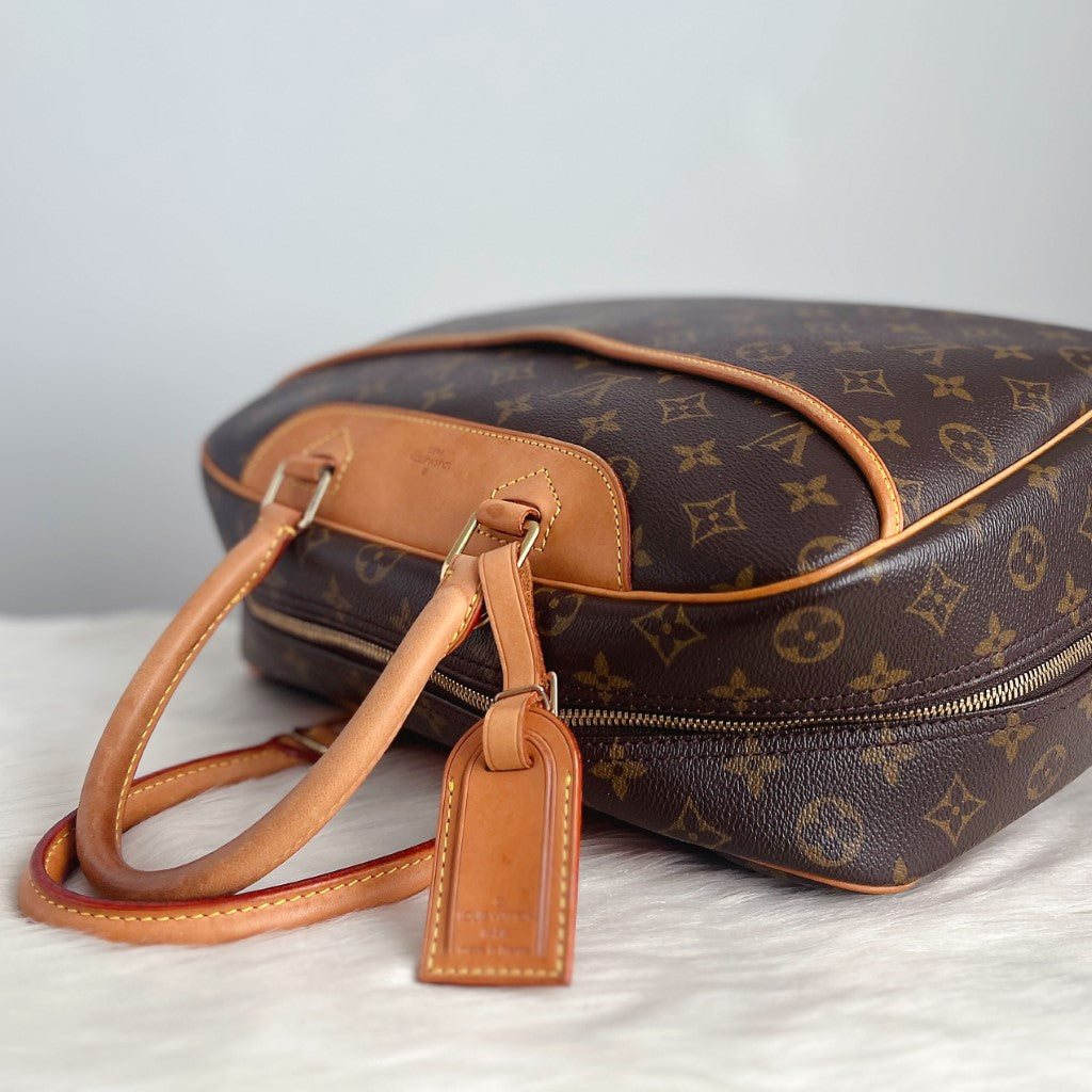 Louis Vuitton Signature Monogram Deauville Tote Excellent