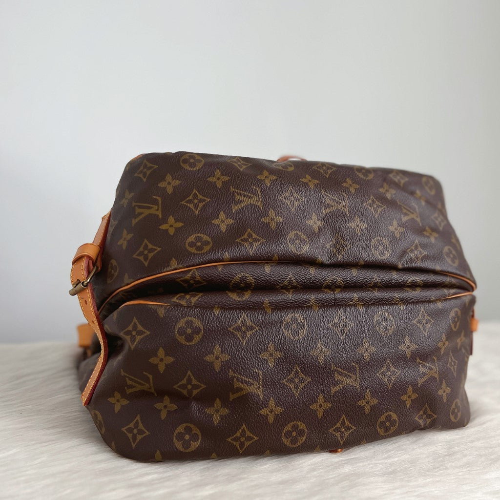 Louis Vuitton Monogram Double Sided Saumur 35 Crossbody Shoulder Bag