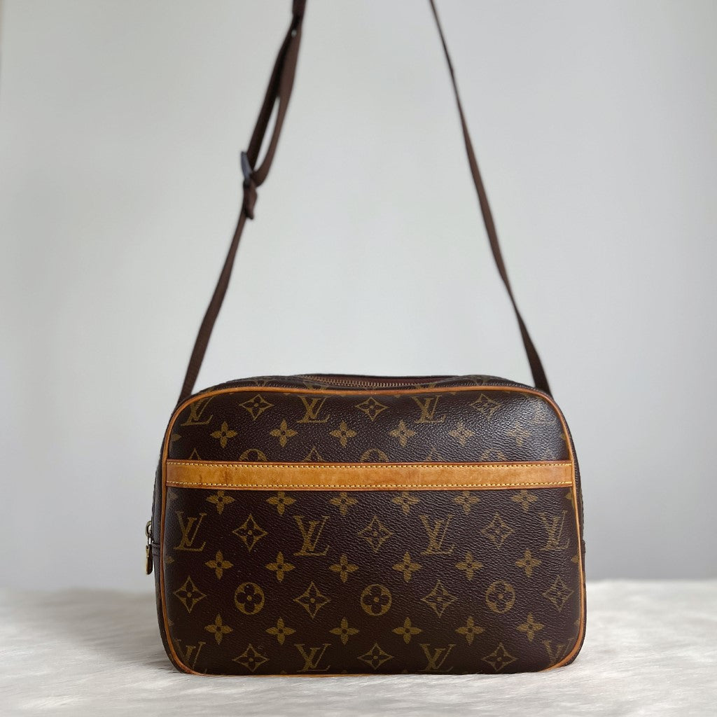 Louis Vuitton Signature Monogram Reporter PM Shoulder Bag