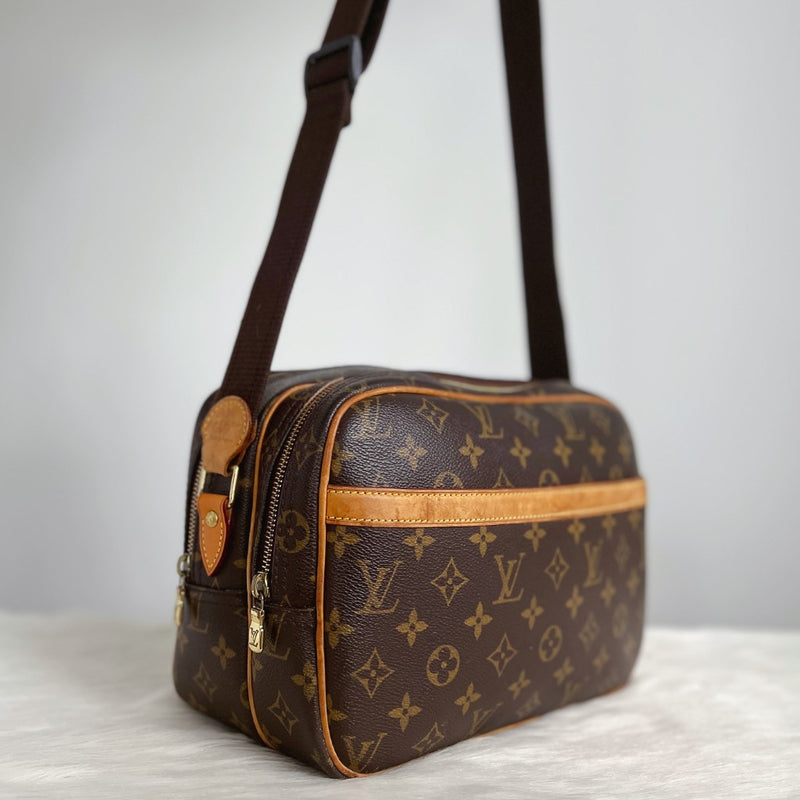 Louis Vuitton Signature Monogram Reporter PM Shoulder Bag