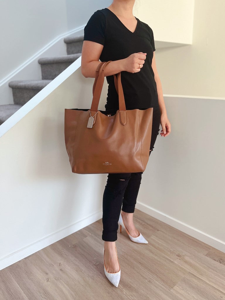 Coach Caramel Leather Large Shopper Shoulder Bag