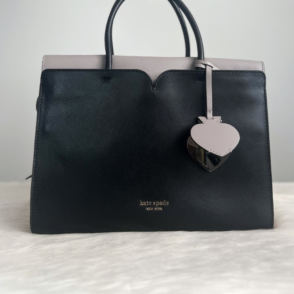 Kate Spade Two Tone Leather Career Tote Bag