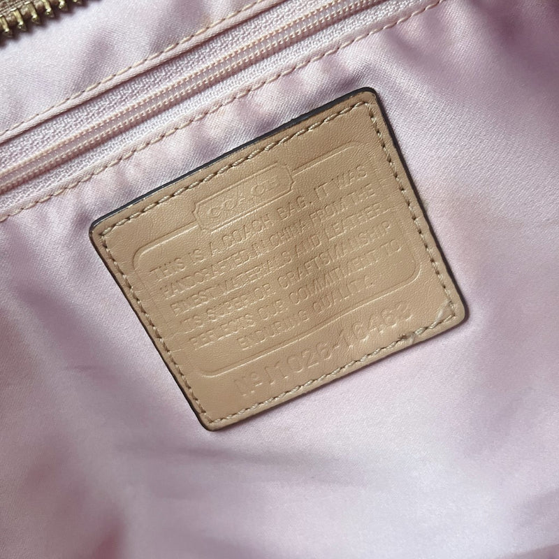 Coach Caramel Leather Chain Detail Shopper Shoulder Bag