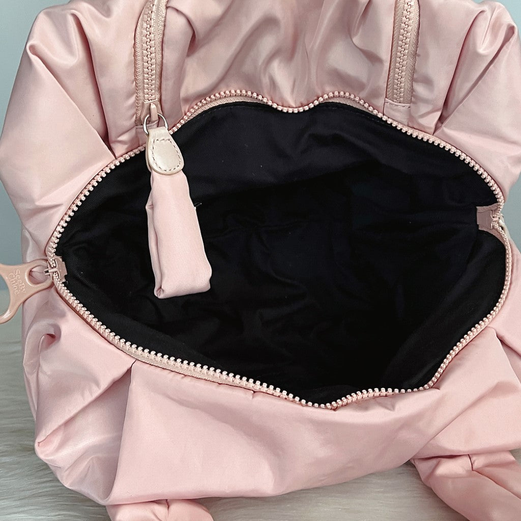 See retailer by Chloe - Joyrider Puffy Nylon Shoulder Crossbody Bag Peachy Pink