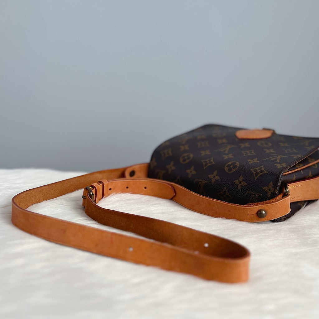 Louis Vuitton Signature Monogram Cartouchiere PM Crossbody Shoulder Bag