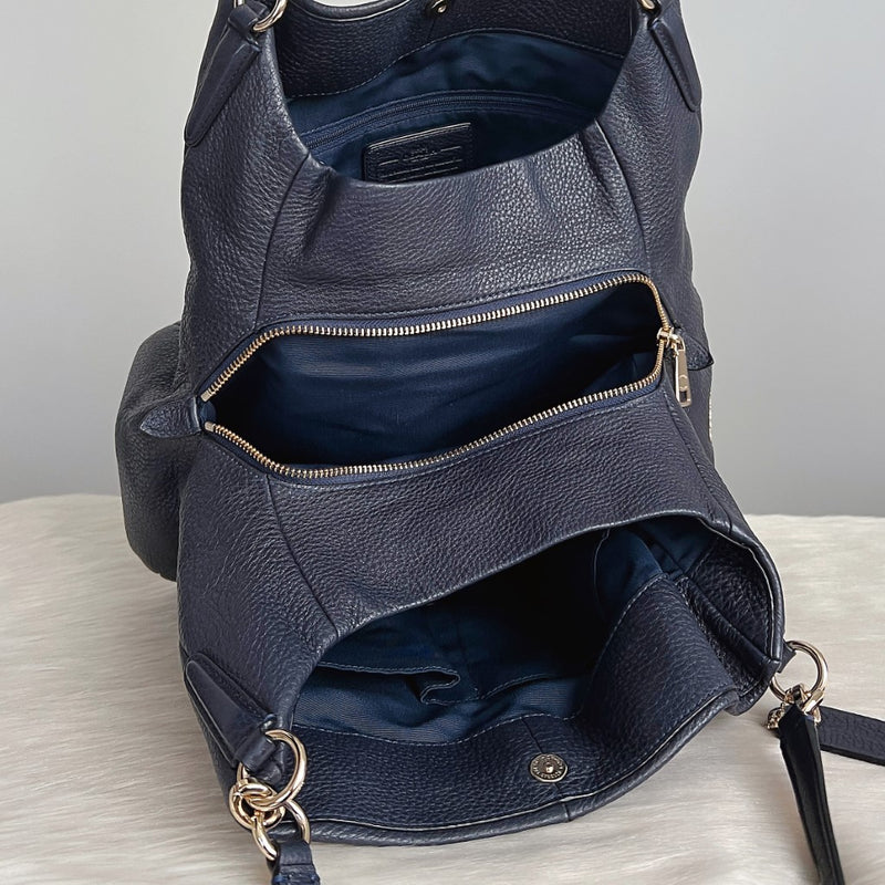 Coach bag navy online blue