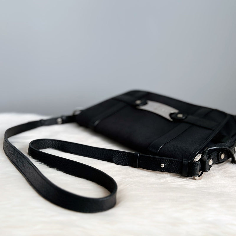 Bvlgari Black Unisex Messenger Crossbody Shoulder Bag