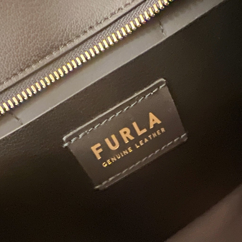 Furla Black Leather Classic Career Tote Bag Like New