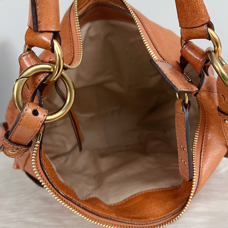 Chloe Caramel Leather Heloise 2 Way Shoulder Bag