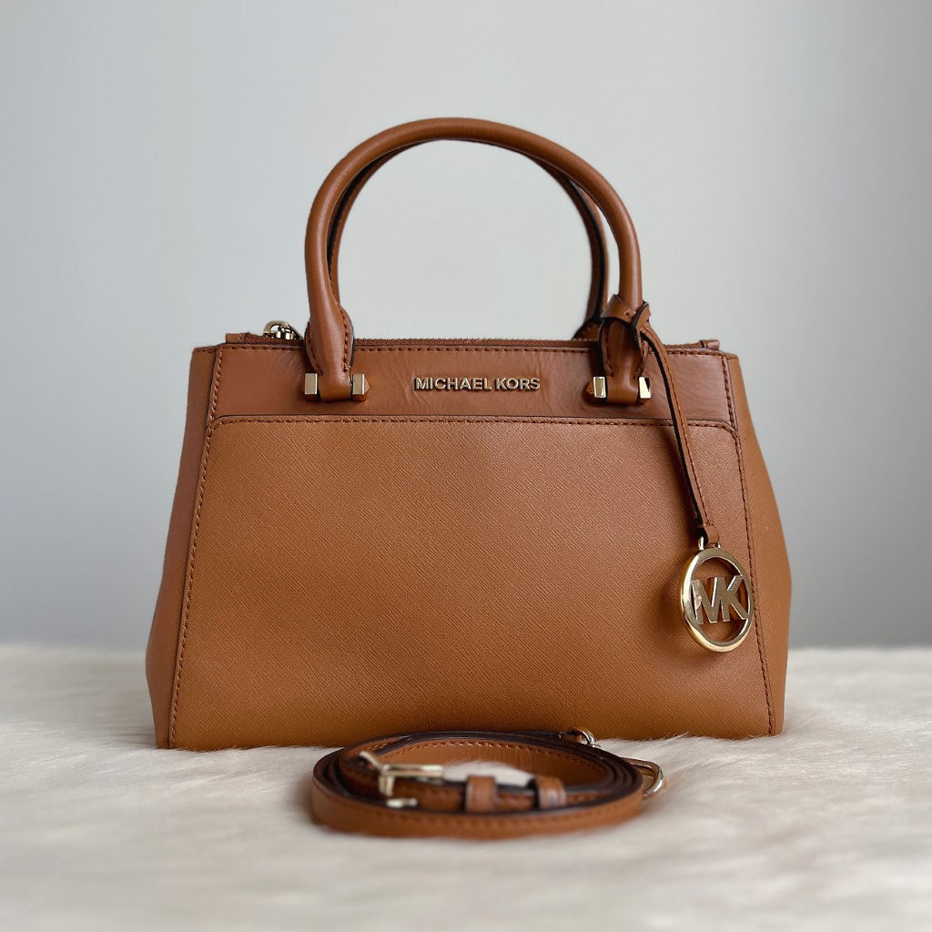 Michael Kors Caramel Leather 2 Way Shoulder Bag