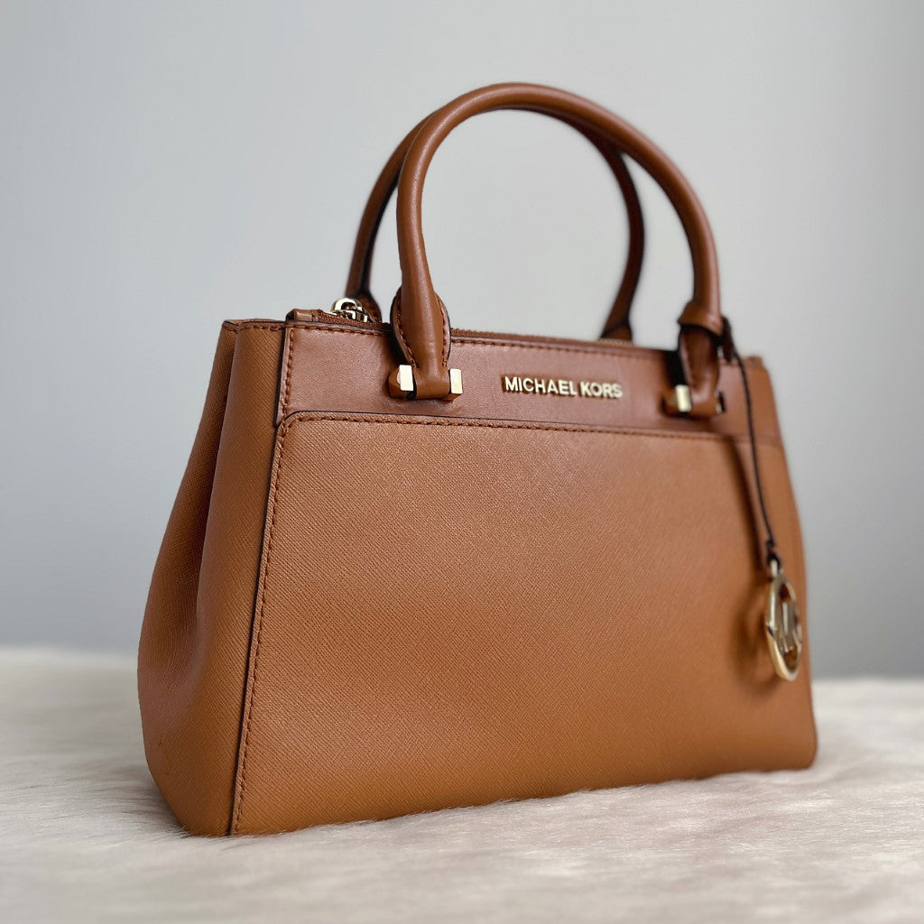 Michael Kors Caramel Leather 2 Way Shoulder Bag