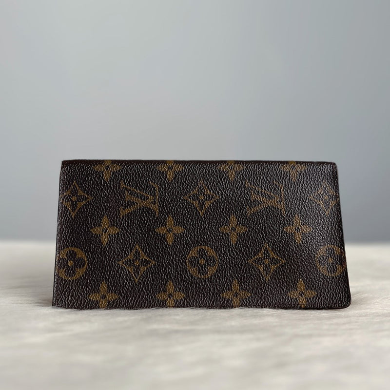 Louis Vuitton Monogram Classic Long Fold Unisex Wallet
