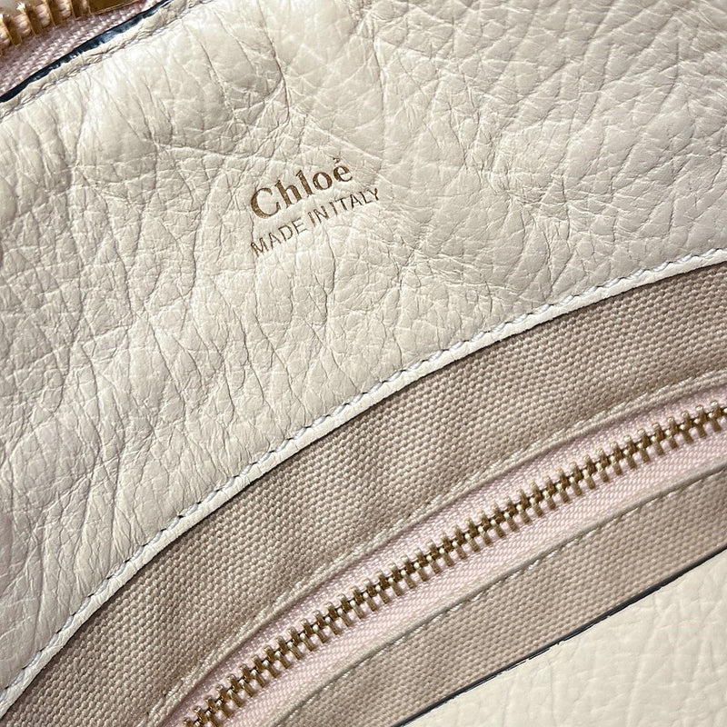 Chloe Two Tone Zip Detail 2 Way Shoulder Bag Excellent