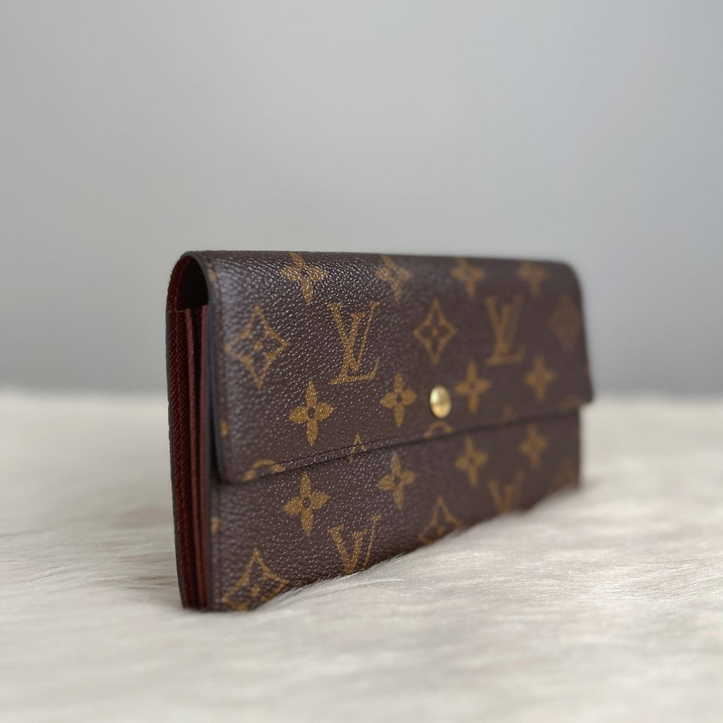 Louis Vuitton Signature Monogram Zip Compartment Long Wallet Excellent