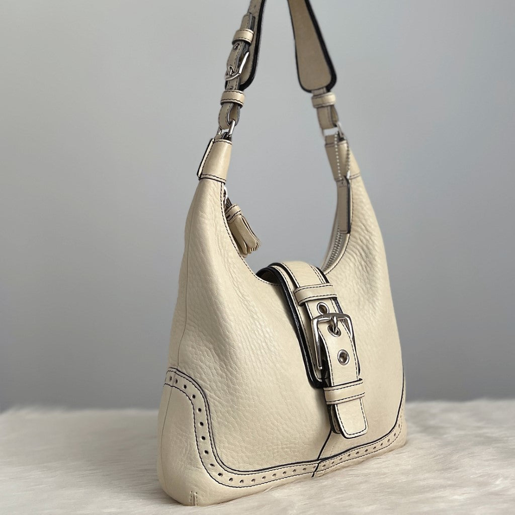 Coach Creamy Leather Jackie Shoulder Bag