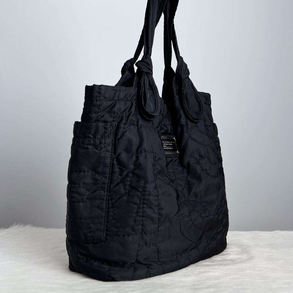 Marc Jacobs Signature Black Shopper Shoulder Bag