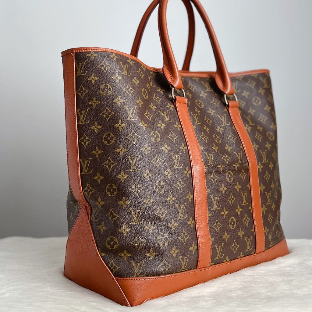 Louis Vuitton Signature Monogram Sac Weekend GM Oversized Travel Bag