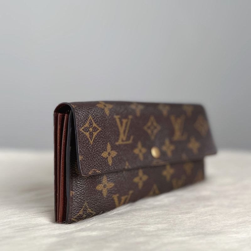 Louis Vuitton Signature Monogram Zip Compartment Long Wallet