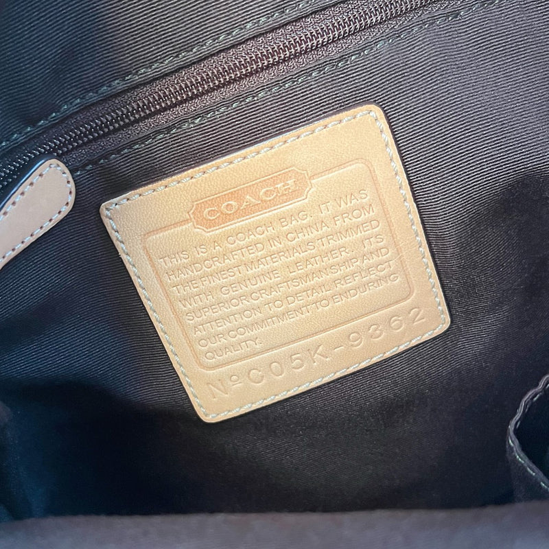 Coach Signature Monogram Tassel Charm Crossbody Shoulder Bag