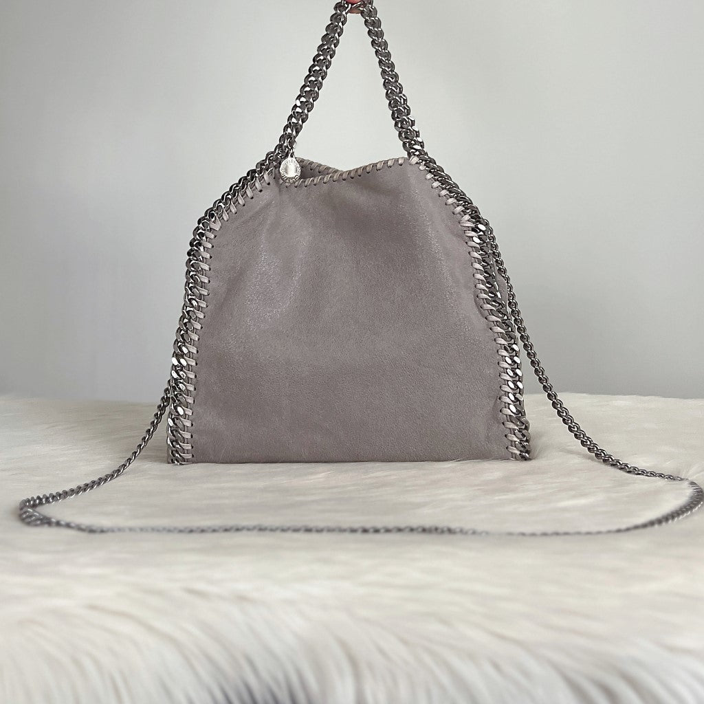 Stella Mccartney Grey Signature Falabella Shoulder Bag