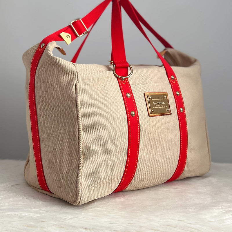 Louis Vuitton Two Tone Antigua Travel Bag