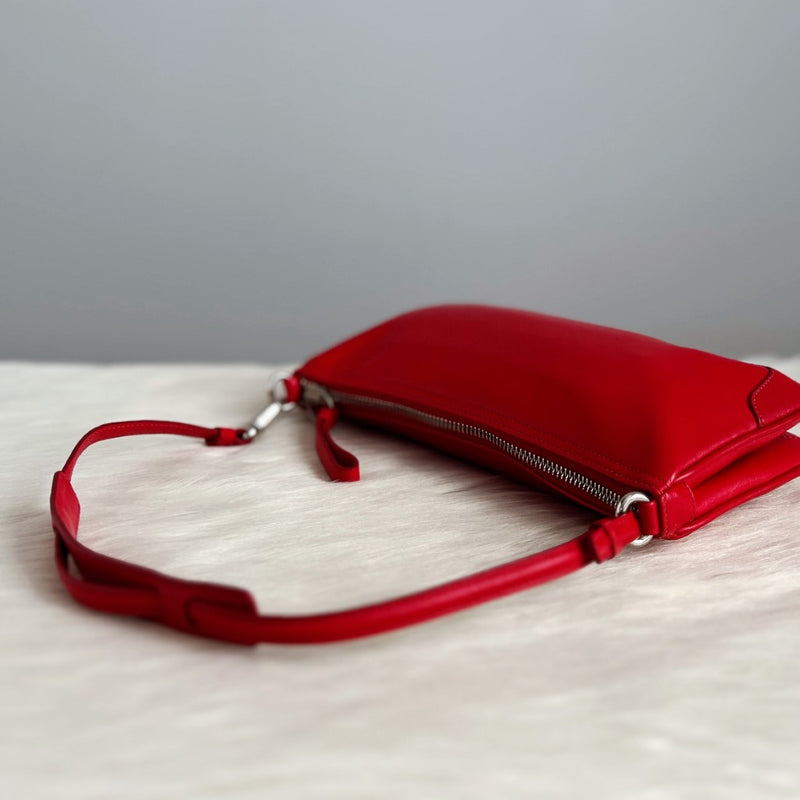 Coach Red Leather Small Shoulder Bag