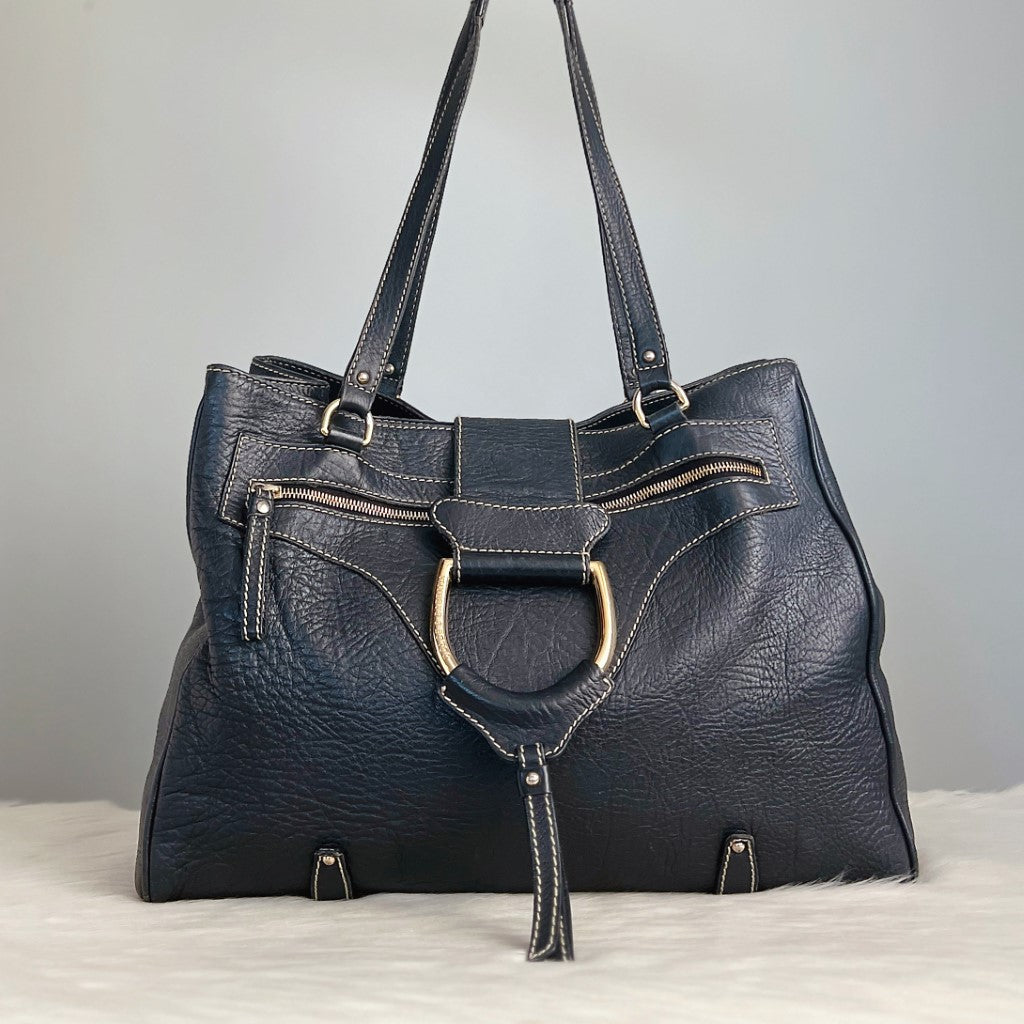 Dolce & Gabbana D&G Dark Navy Career Shoulder Bag