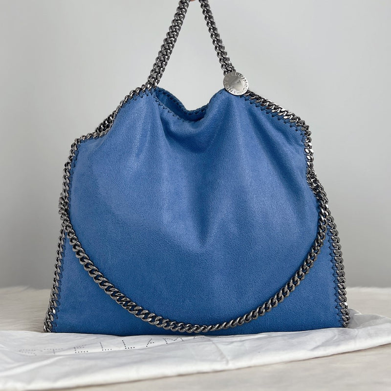 Stella Mccartney Blue Signature Falabella Shoulder Bag Excellent