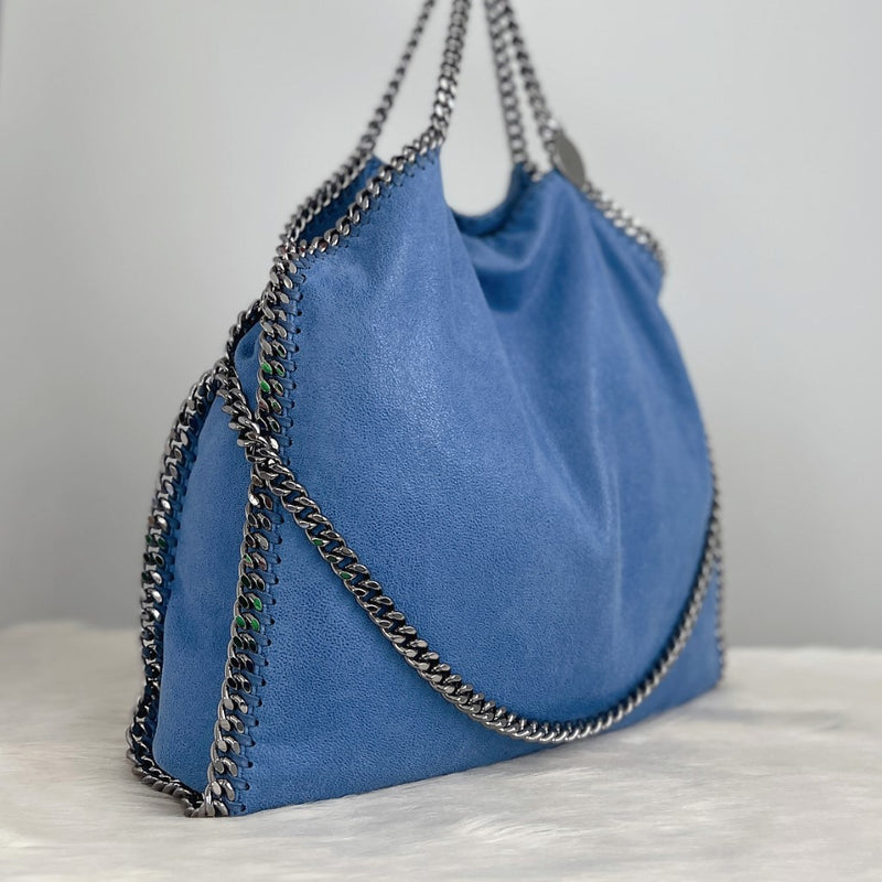 Stella Mccartney Blue Signature Falabella Shoulder Bag Excellent
