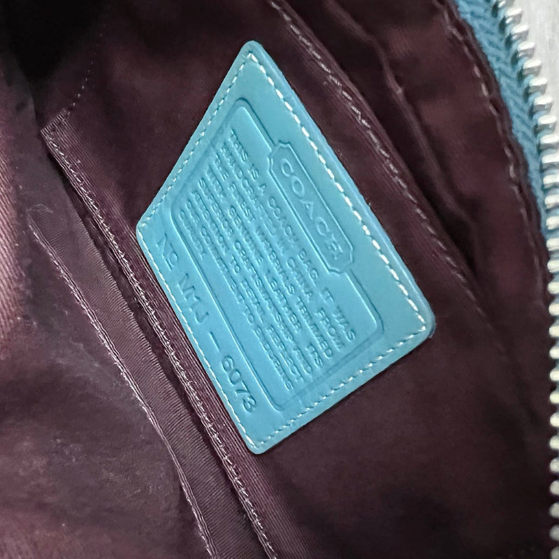 Coach Signature Monogram Front Pocket Crossbody Shoulder Bag