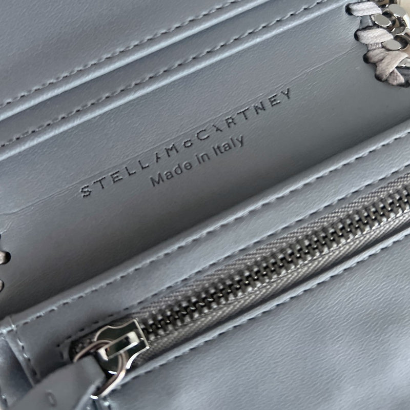 Stella Mccartney Grey Signature Falabella Tri-Fold Wallet