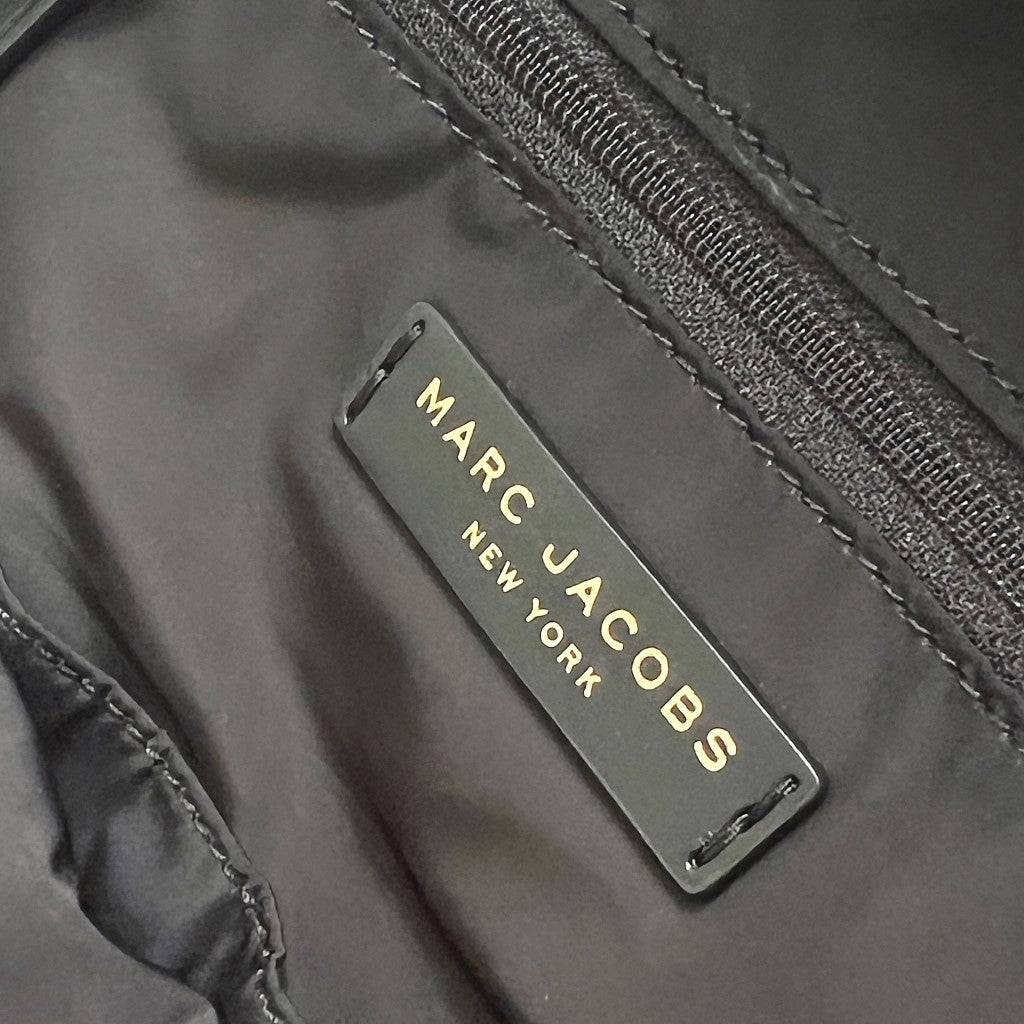 Marc Jacobs Black Nylon Front Detail Backpack Excellent