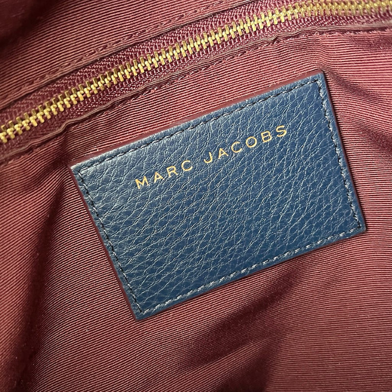 Marc Jacobs Navy Leather Charm Detail Crossbody Shoulder Bag