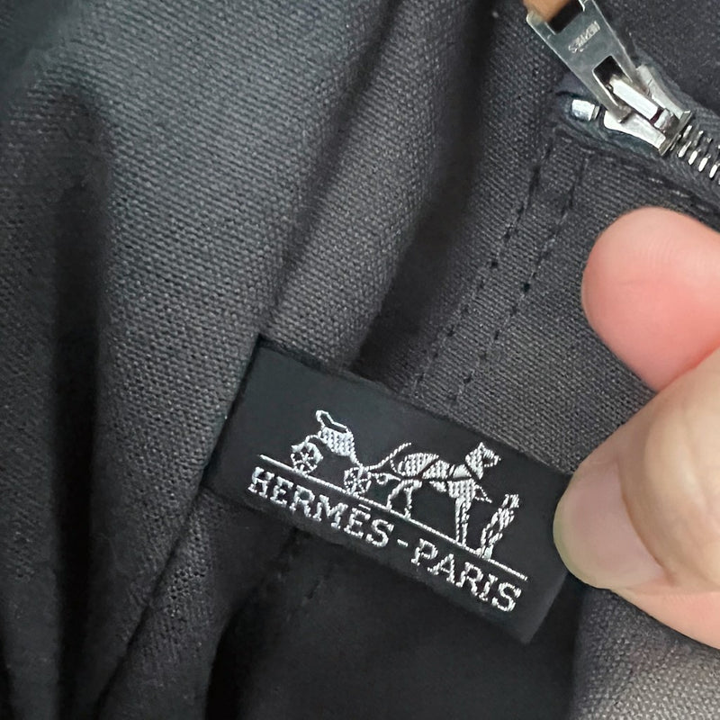 Hermes Signature Stripe Detail Large Messenger Shoulder Bag