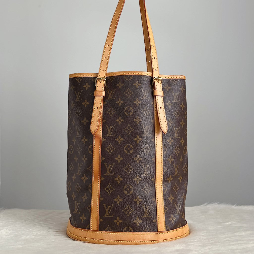 Louis Vuitton Signature Monogram Bucket GM Shoulder Bag