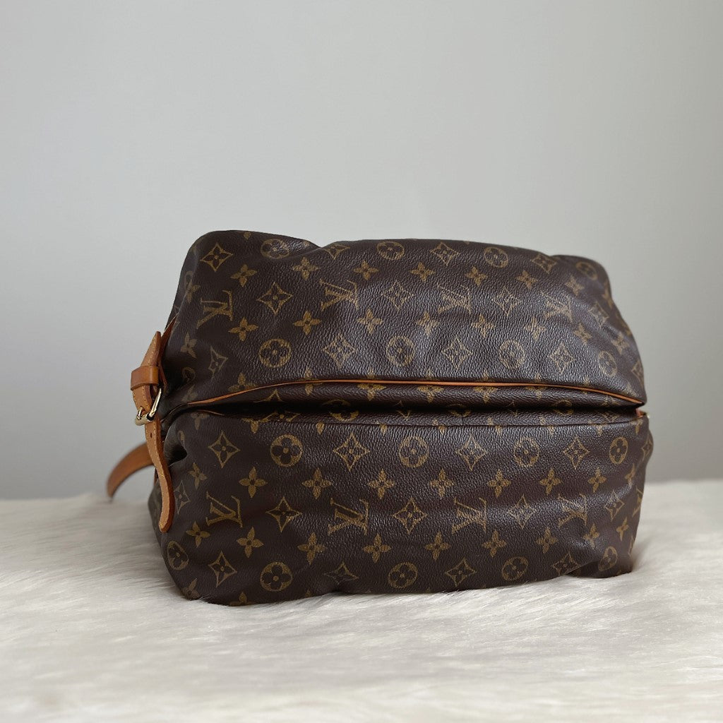 Louis Vuitton Monogram Double Sided Saumur 35 Crossbody Shoulder Bag