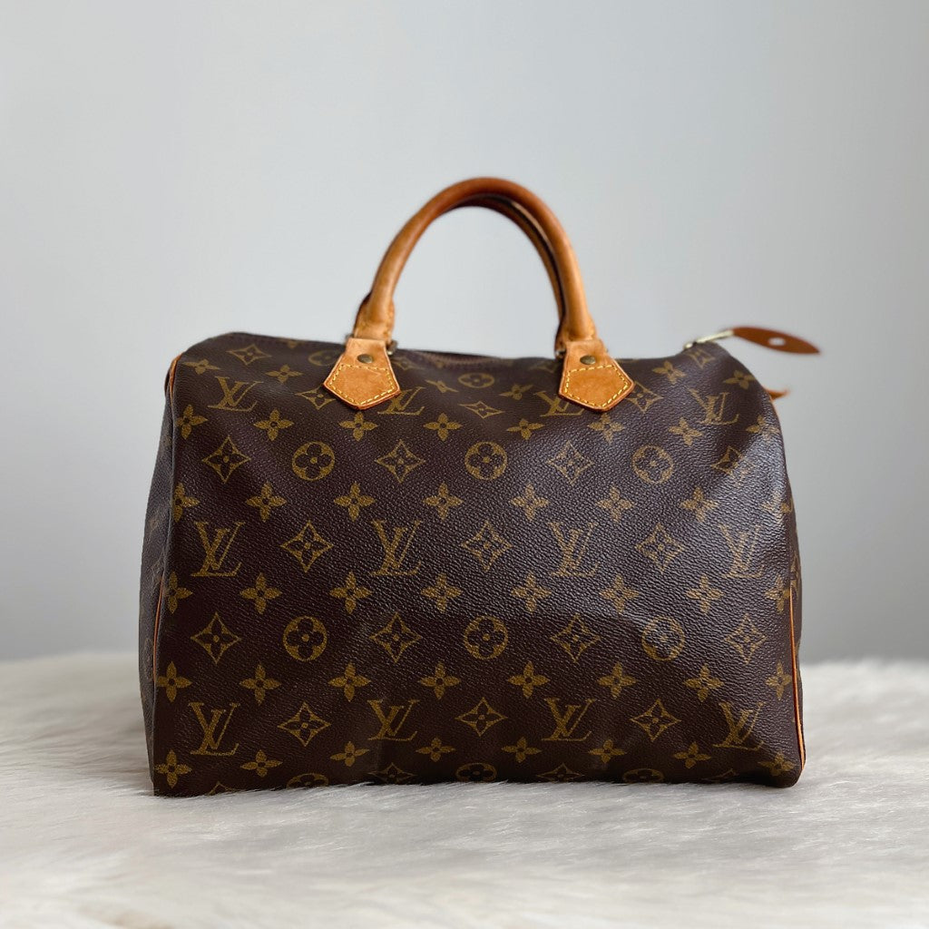 Louis Vuitton Signature Monogram Speedy 30 Tote Bag