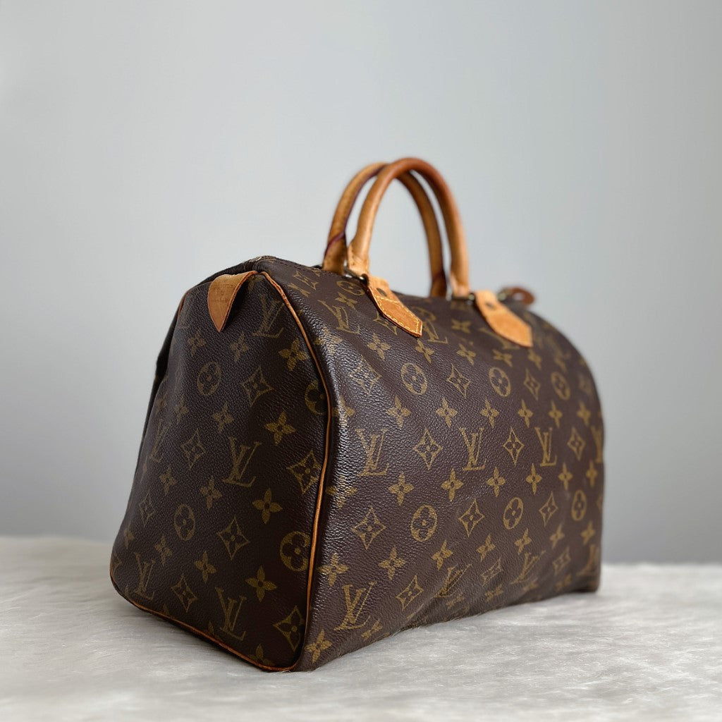 Louis Vuitton Signature Monogram Speedy 30 Tote Bag