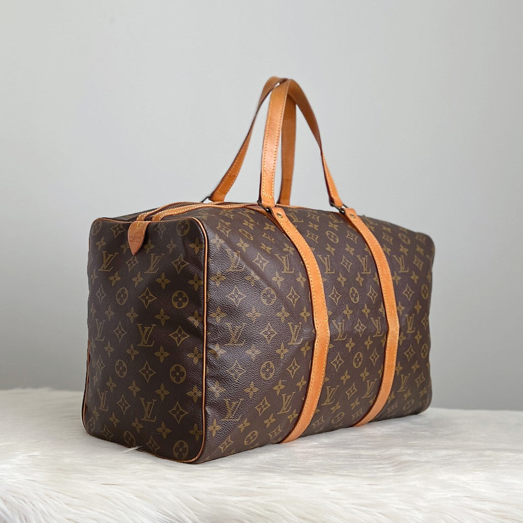 Louis Vuitton Signature Monogram Sac Souple 45 Travel Bag