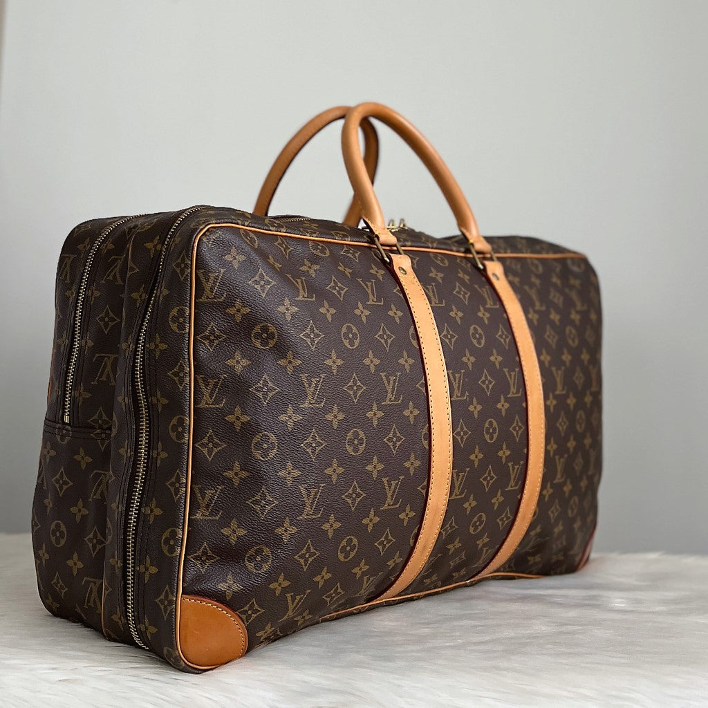 Louis Vuitton Signature Monogram Sirius 58 Double Compartment Travel Bag Suitcase