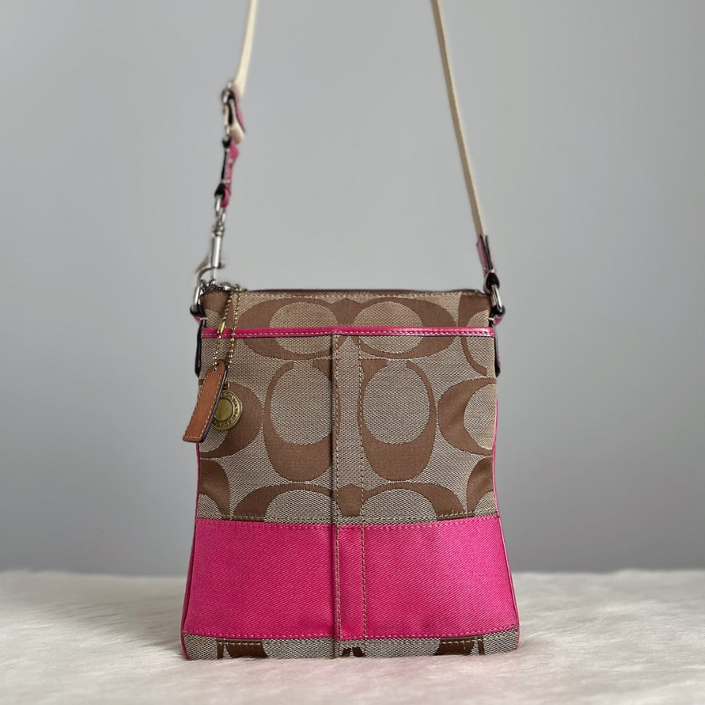 Coach Signature Monogram Patchwork Small Crossbody Shoulder Bag