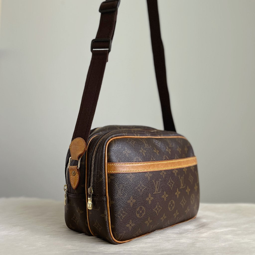 Louis Vuitton Signature Monogram Reporter PM Shoulder Bag