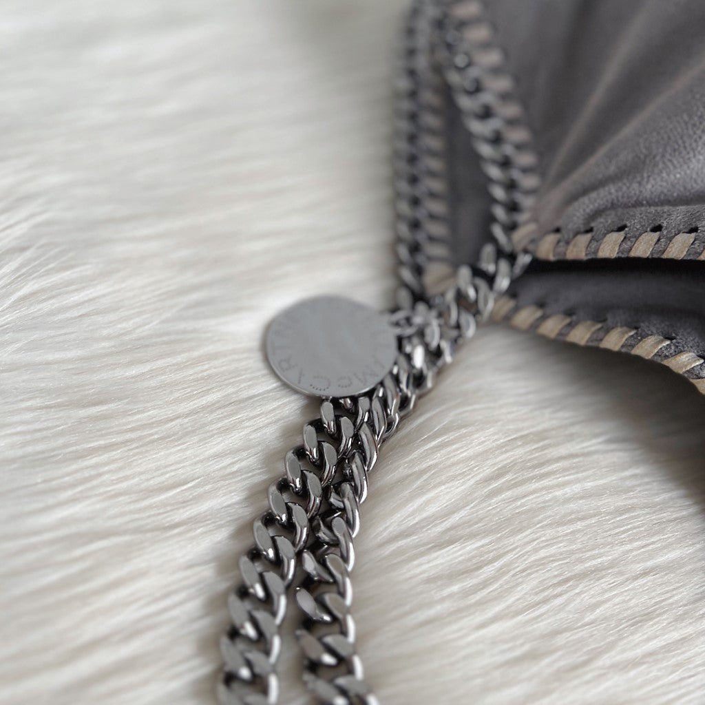 Stella Mccartney Grey Signature Falabella Shoulder Bag