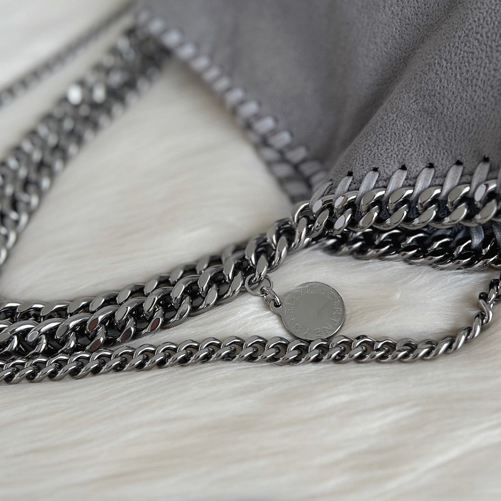 Stella Mccartney Grey Signature Falabella Shoulder Bag