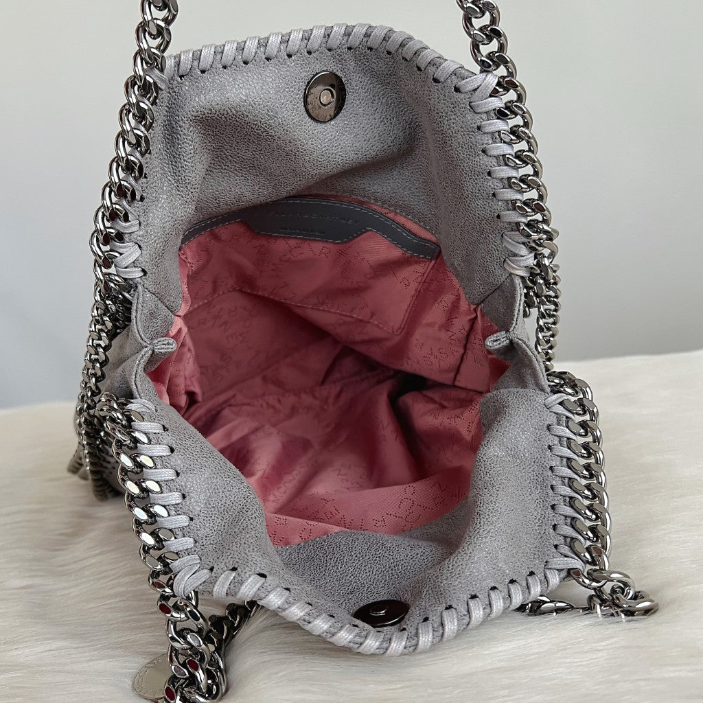 Stella Mccartney Grey Signature Falabella Shoulder Bag