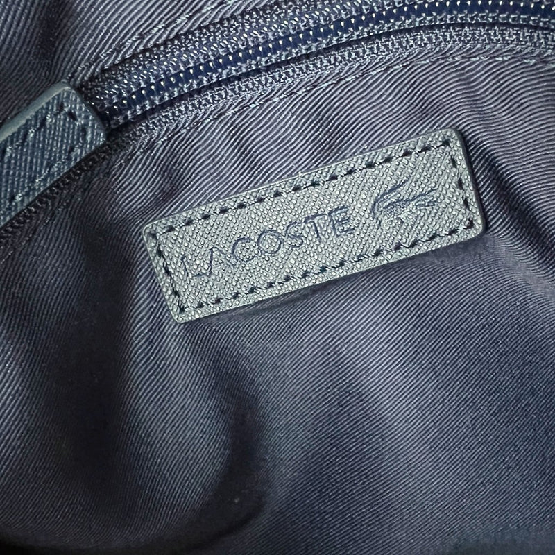 Lacoste Navy Messenger Unisex Crossbody Shoulder Bag Like New