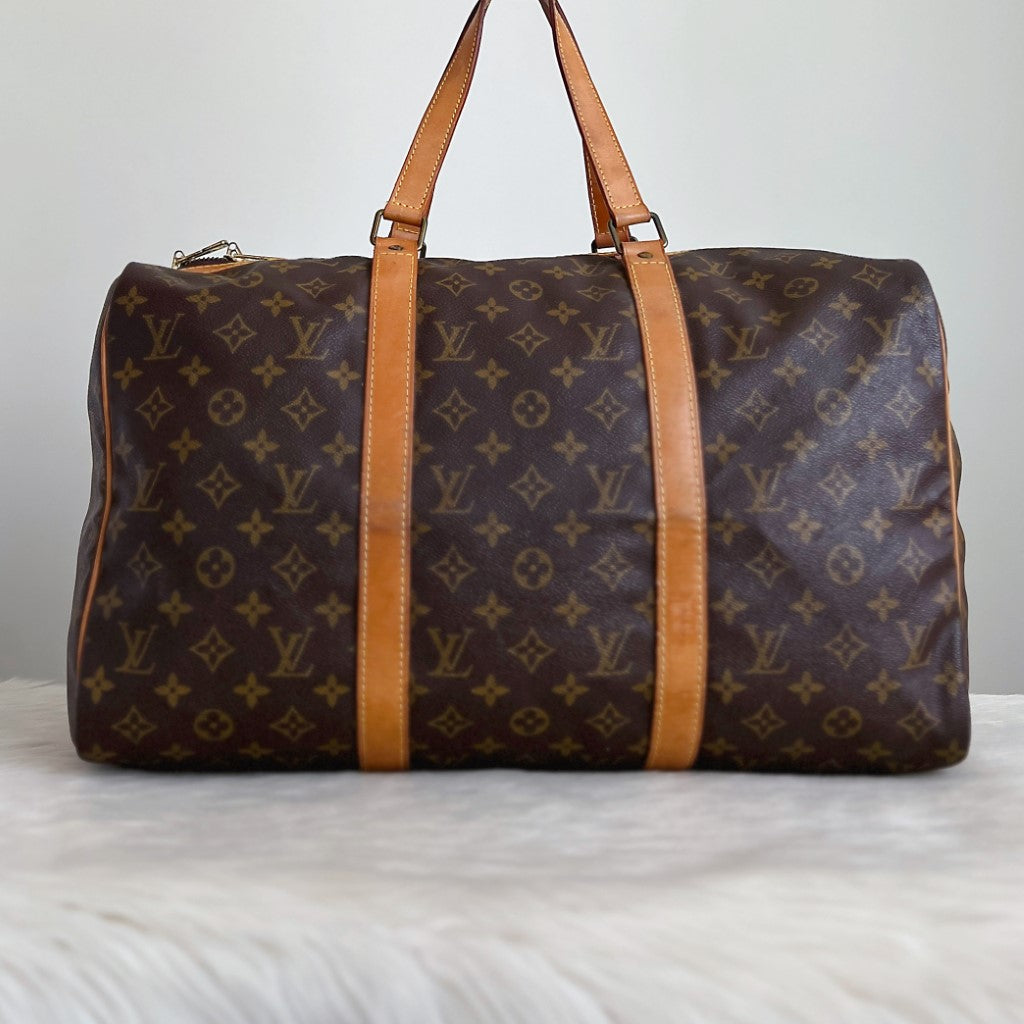 Louis Vuitton Signature Monogram Sac Souple 45 Travel Bag